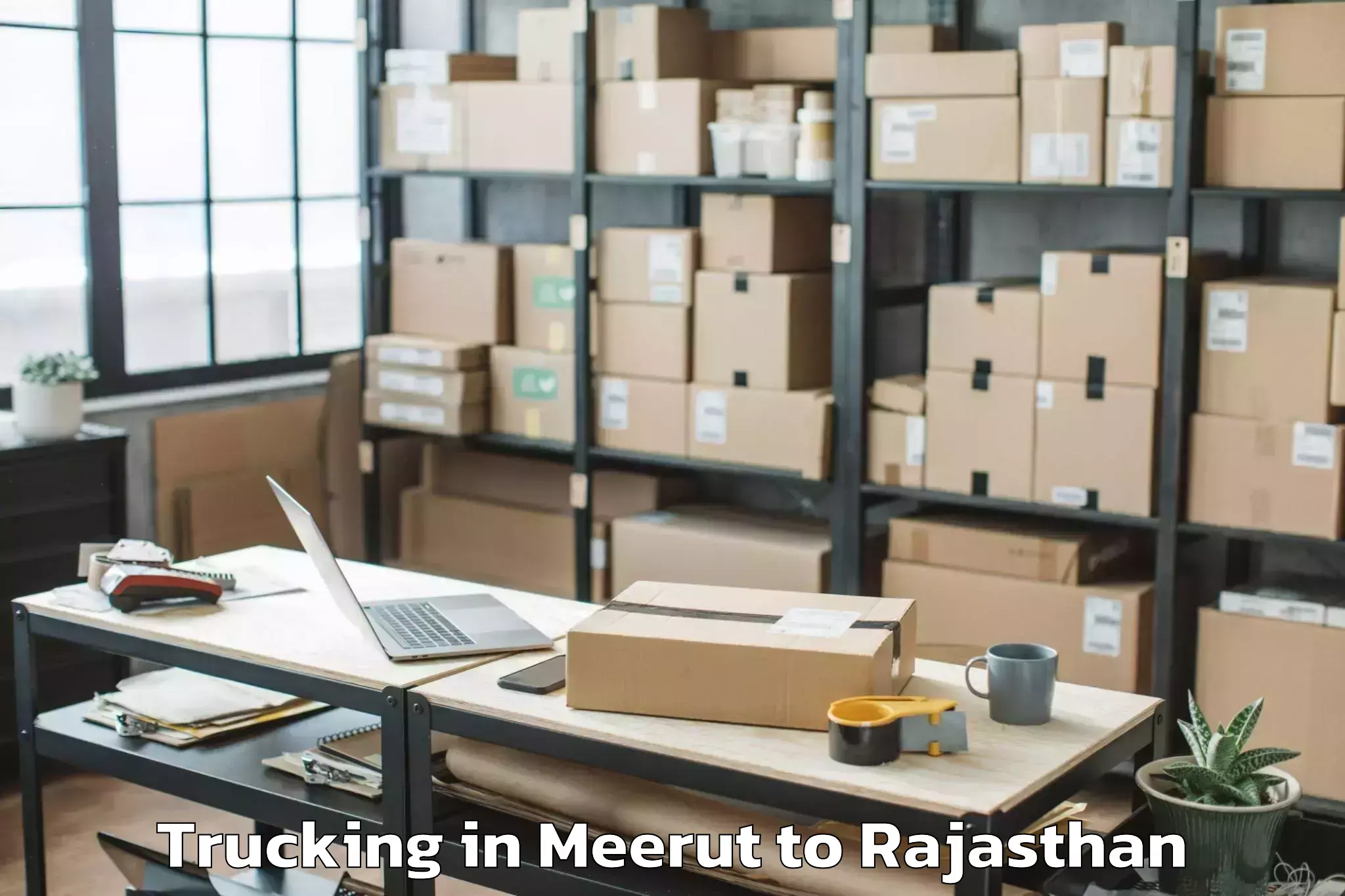 Leading Meerut to Ringas Trucking Provider